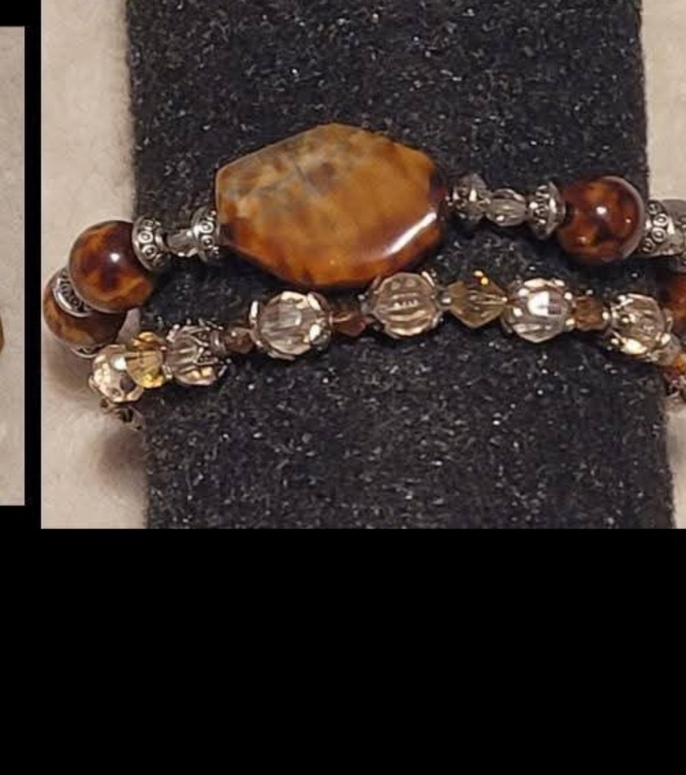 Tigers eye, bracelet set